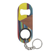 Streifen und Holz Mini Flaschenöffner (Rückseite)