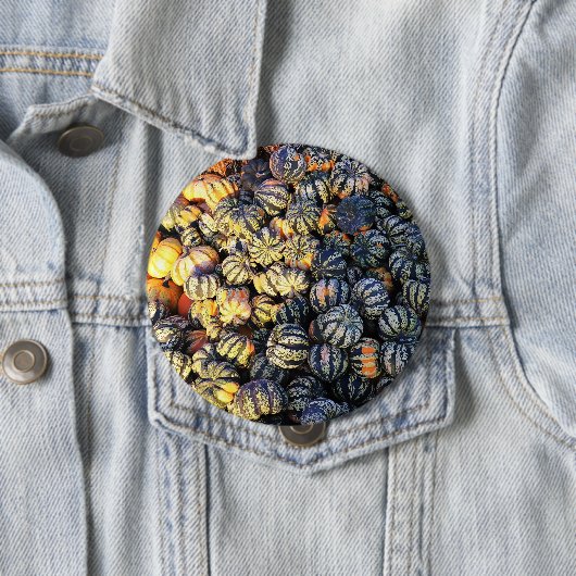 Streifen und Kürbisse Button (Beispiel)