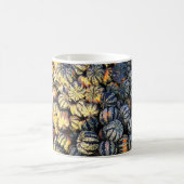 Streifen und Kürbisse Kaffeetasse (Mittel)
