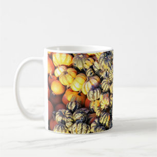 Streifen und Kürbisse Kaffeetasse