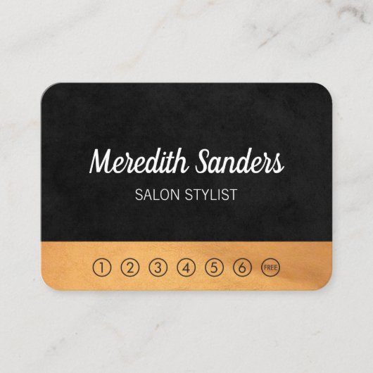 Streifen und Lux-Trim/Lochkarte Treuekarte (Vorderseite)