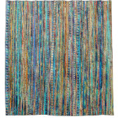 Streifen und Perlen Duschvorhang (Vorderseite)