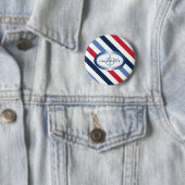 Streifen und Personalisiertes Ankermuster Button (Beispiel)