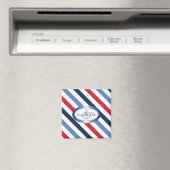 Streifen und Personalisiertes Ankermuster Magnet (In Situ (Geschirrspüler))