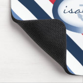 Streifen und Personalisiertes Ankermuster Mousepad (Ecke)