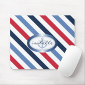 Streifen und Personalisiertes Ankermuster Mousepad (Mit Mouse)