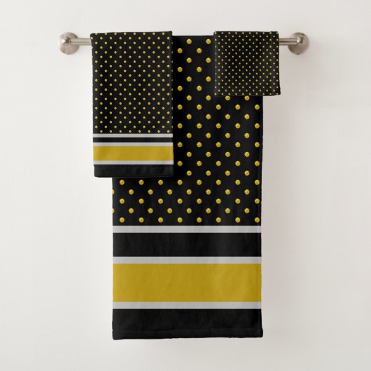 Streifen und Polka-Punkte Badhandtuch Set (Insitu)