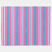 Streifen und Polka-Punkte Fleecedecke (Vorderseite (Horizontal))