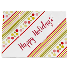 Streifen und Polka-Punkte Große Geschenktüte