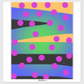 Streifen und Punkte Aufkleber (Blatt)