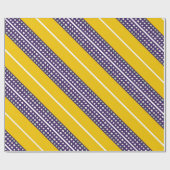 Streifen und Punkte Geschenkpapier (Flach)