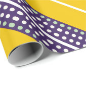 Streifen und Punkte Geschenkpapier (Rolleneckpunkt)