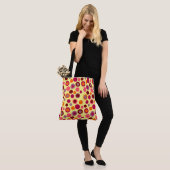 Streifen und Punkte Tasche (Am Model)
