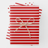 Streifen und Punkte Weihnachten Geschenkpapier Set (Beispiel)