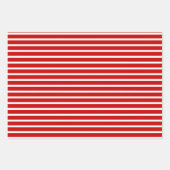 Streifen und Punkte Weihnachten Geschenkpapier Set (Vorderseite)