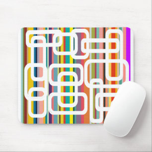Streifen und Rechtecke Mousepad