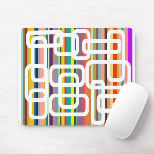 Streifen und Rechtecke Mousepad (Mit Mouse)