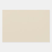 Streifen und solide beige Papiertücher für Elfenbe Geschenkpapier Set (Vorderseite 3)