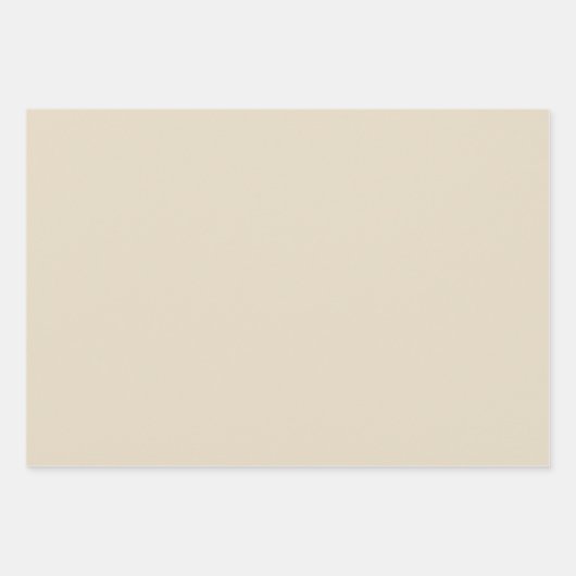 Streifen und solide beige Papiertücher für Elfenbe Geschenkpapier Set (Vorderseite 3)