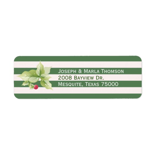 Streifen und Weihnachtsadressen (Vorne)