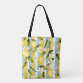 Streifen und Zitronen  Tasche (Rückseite)