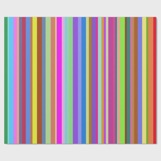 Streifen verschiedener Farben Geschenkpapier (Flach)