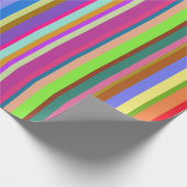 Streifen verschiedener Farben Geschenkpapier (Ecke)