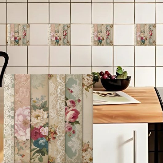 Streifen Vintag Fliese