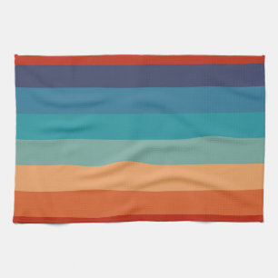 Streifen Vintage Farbe Alt Stil farbige geometrisc Geschirrtuch