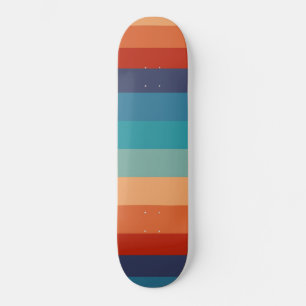 Streifen Vintage Farbe Alt Stil farbige geometrisc Skateboard