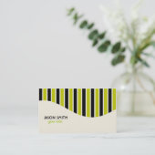 Streifen-Visitenkarte Visitenkarte (Stehend Vorderseite)