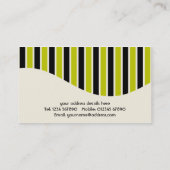 Streifen-Visitenkarte Visitenkarte (Rückseite)