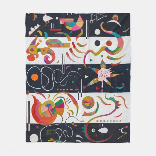 Streifen, Wassily Kandinsky Fleecedecke (Vorderseite)