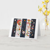 Streifen, Wassily Kandinsky Karte (Gelbe Blume)