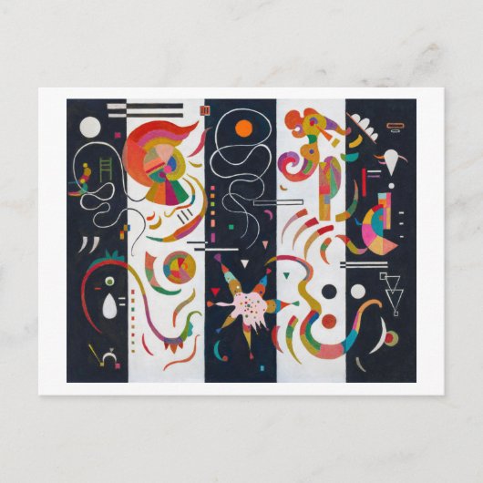 Streifen, Wassily Kandinsky Postkarte (Vorderseite)