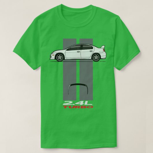 Streifen Weiß Grau T-Shirt (Design vorne)