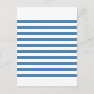 Streifen - weiß und blau postkarte
