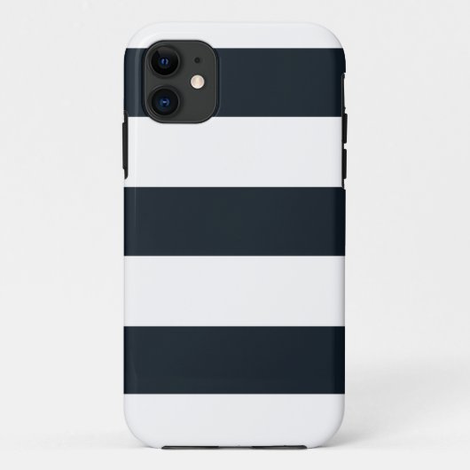Streifen (weiß und schwarz) Case-Mate iPhone hülle (Rückseite)