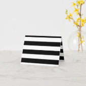 Streifen - weiß und schwarz karte (Gelbe Blume)