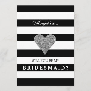Streifen werden Sie meine Bridesmaid Einladung