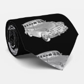 Streifen-Woody-Auto-Kunst 1948 Pontiacs silberne Krawatte (Gerollt)