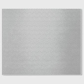 Streifen Zickzack Linien Silver Graphite Vip Grau Geschenkpapier (Flach)