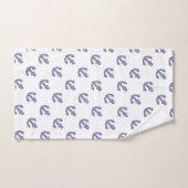 Streifenanschor-Wiederholung weiß Badhandtuch Set (Handtuch)