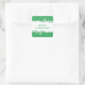 Streifenaufkleber Quadratischer Aufkleber (Tasche)