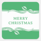 Streifenaufkleber Quadratischer Aufkleber (Vorderseite)