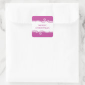 Streifenaufkleber Quadratischer Aufkleber (Tasche)