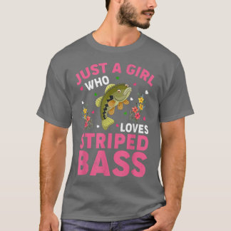 Streifenbarsch Lover Nur ein Mädchen, das Stri Lie T-Shirt