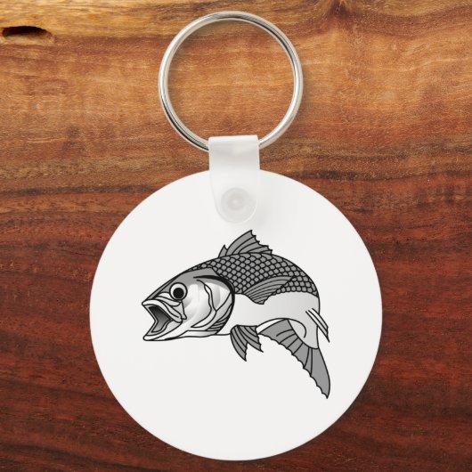 Streifenbarsch Schlüsselanhänger (Vorderseite)