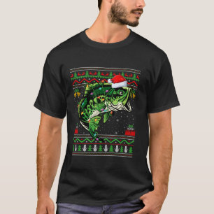 Streifenbarsch Weihnachtsbeleuchtung Weihnachtswei T-Shirt