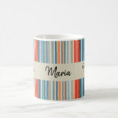 Streifenbecher Kaffeetasse (Mittel)